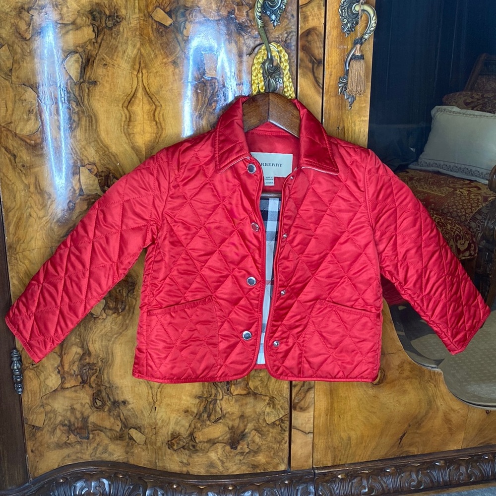 Children’s Burberry Red Coat